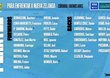 Dos ex La Plata y un ex Los Tilos en la lista de Los Pumas