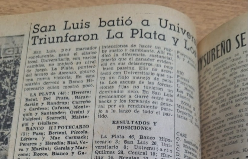 El primer triunfo de San Luis llegó en 1972